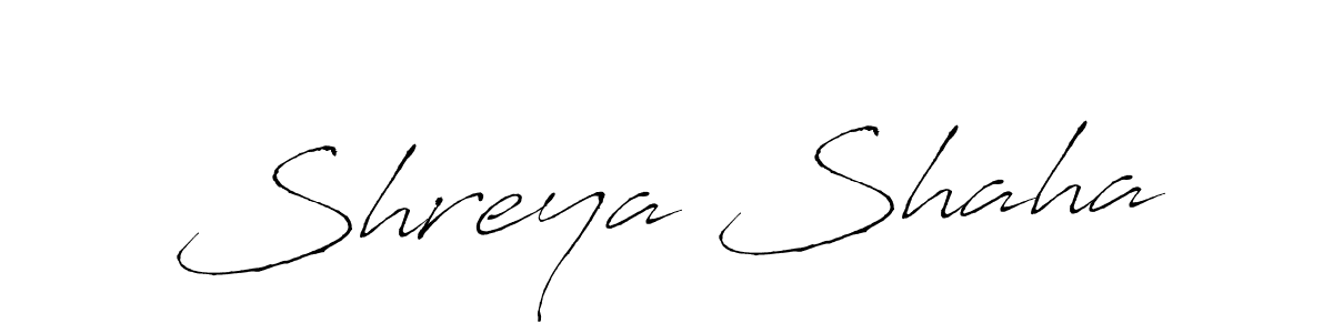 Shreya Shaha stylish signature style. Best Handwritten Sign (Antro_Vectra) for my name. Handwritten Signature Collection Ideas for my name Shreya Shaha. Shreya Shaha signature style 6 images and pictures png