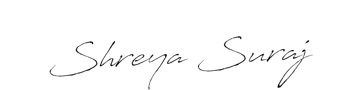 How to make Shreya Suraj signature? Antro_Vectra is a professional autograph style. Create handwritten signature for Shreya Suraj name. Shreya Suraj signature style 6 images and pictures png