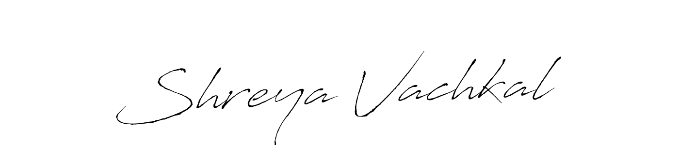 Also we have Shreya Vachkal name is the best signature style. Create professional handwritten signature collection using Antro_Vectra autograph style. Shreya Vachkal signature style 6 images and pictures png