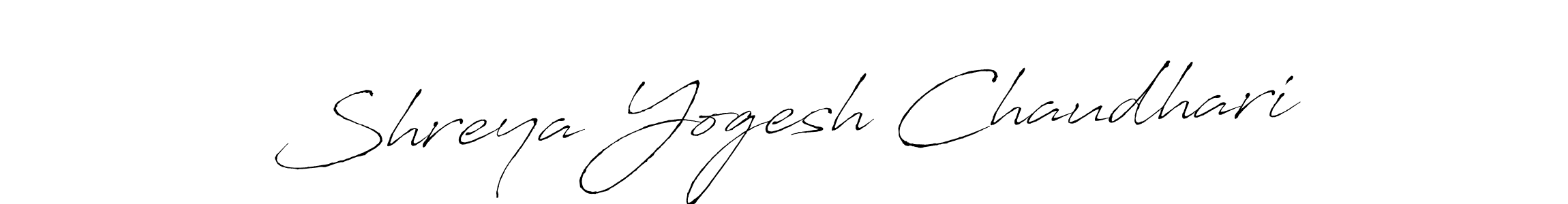 Design your own signature with our free online signature maker. With this signature software, you can create a handwritten (Antro_Vectra) signature for name Shreya Yogesh Chaudhari. Shreya Yogesh Chaudhari signature style 6 images and pictures png