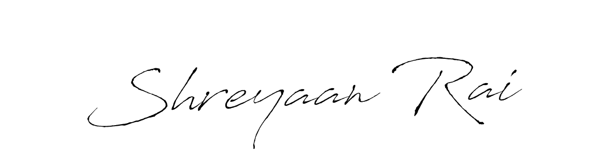 Design your own signature with our free online signature maker. With this signature software, you can create a handwritten (Antro_Vectra) signature for name Shreyaan Rai. Shreyaan Rai signature style 6 images and pictures png
