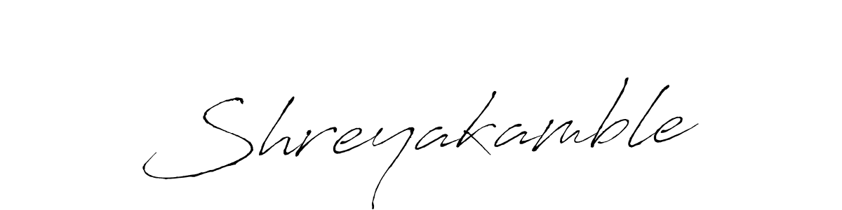 Use a signature maker to create a handwritten signature online. With this signature software, you can design (Antro_Vectra) your own signature for name Shreyakamble. Shreyakamble signature style 6 images and pictures png