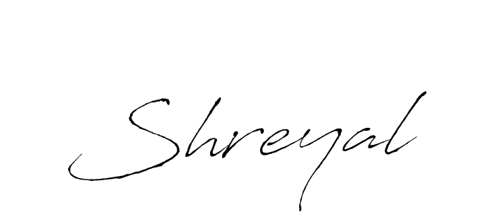 How to make Shreyal signature? Antro_Vectra is a professional autograph style. Create handwritten signature for Shreyal name. Shreyal signature style 6 images and pictures png