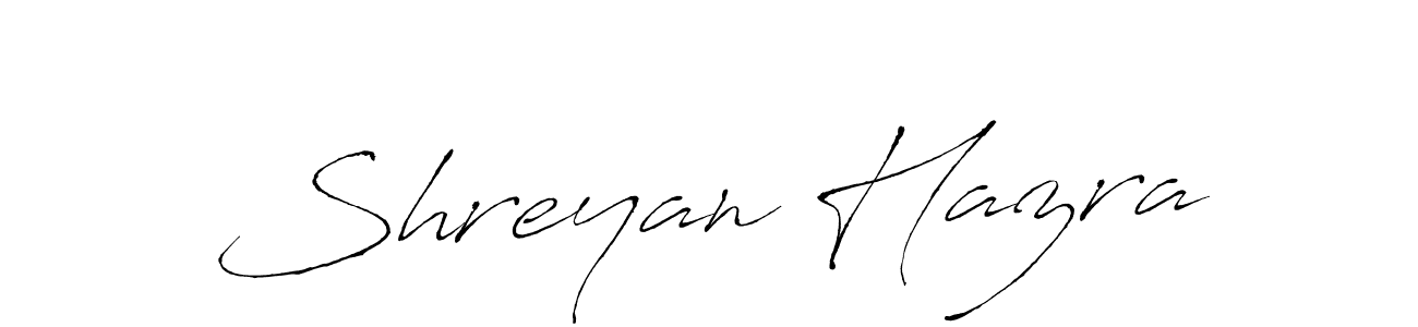 How to make Shreyan Hazra signature? Antro_Vectra is a professional autograph style. Create handwritten signature for Shreyan Hazra name. Shreyan Hazra signature style 6 images and pictures png