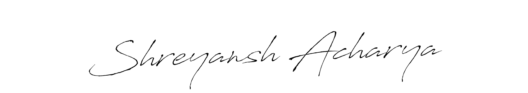 Shreyansh Acharya stylish signature style. Best Handwritten Sign (Antro_Vectra) for my name. Handwritten Signature Collection Ideas for my name Shreyansh Acharya. Shreyansh Acharya signature style 6 images and pictures png