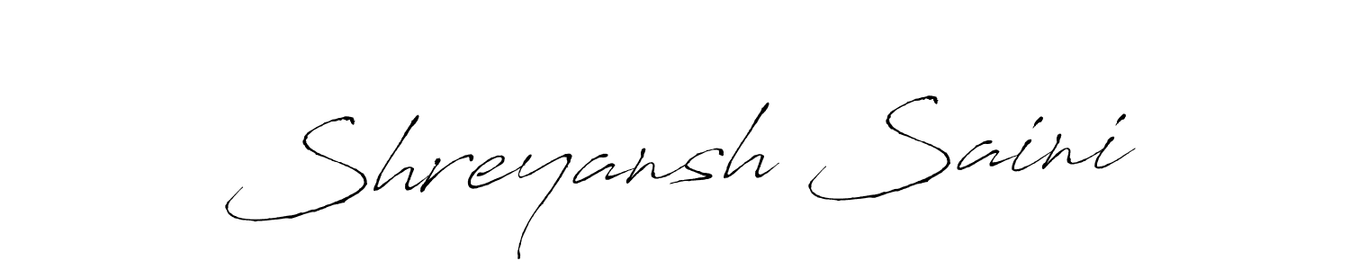 Also we have Shreyansh Saini name is the best signature style. Create professional handwritten signature collection using Antro_Vectra autograph style. Shreyansh Saini signature style 6 images and pictures png