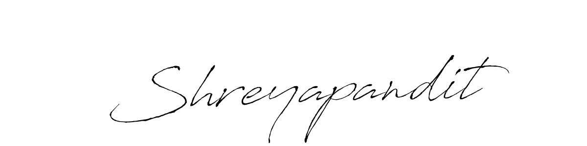 Create a beautiful signature design for name Shreyapandit. With this signature (Antro_Vectra) fonts, you can make a handwritten signature for free. Shreyapandit signature style 6 images and pictures png