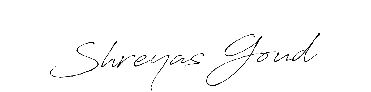 Design your own signature with our free online signature maker. With this signature software, you can create a handwritten (Antro_Vectra) signature for name Shreyas Goud. Shreyas Goud signature style 6 images and pictures png