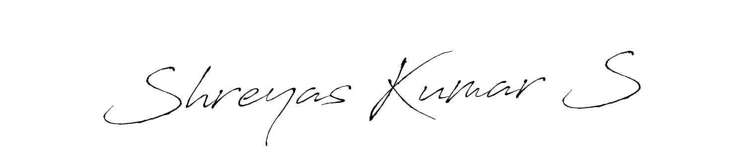 if you are searching for the best signature style for your name Shreyas Kumar S. so please give up your signature search. here we have designed multiple signature styles  using Antro_Vectra. Shreyas Kumar S signature style 6 images and pictures png