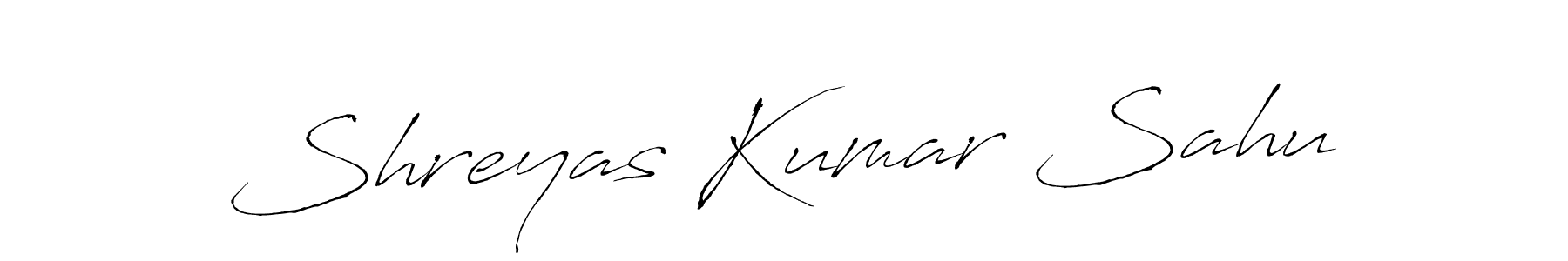 How to make Shreyas Kumar Sahu signature? Antro_Vectra is a professional autograph style. Create handwritten signature for Shreyas Kumar Sahu name. Shreyas Kumar Sahu signature style 6 images and pictures png