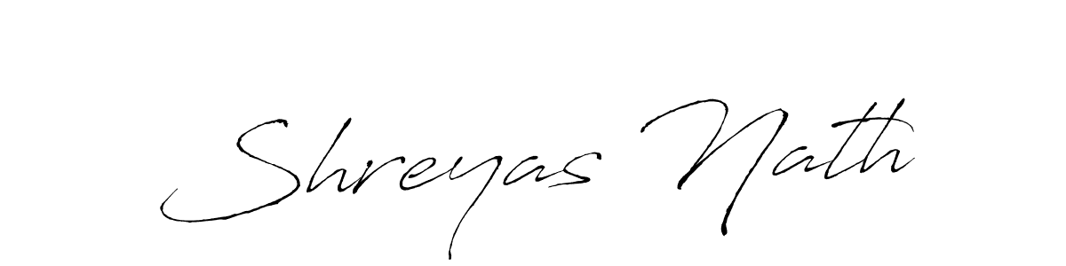 Shreyas Nath stylish signature style. Best Handwritten Sign (Antro_Vectra) for my name. Handwritten Signature Collection Ideas for my name Shreyas Nath. Shreyas Nath signature style 6 images and pictures png