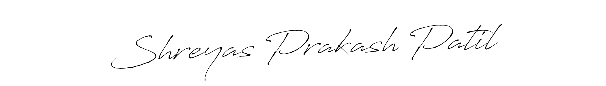 Create a beautiful signature design for name Shreyas Prakash Patil. With this signature (Antro_Vectra) fonts, you can make a handwritten signature for free. Shreyas Prakash Patil signature style 6 images and pictures png