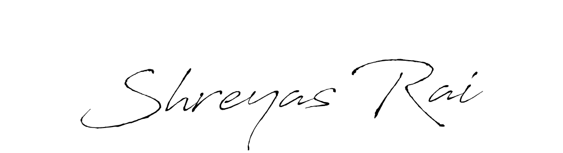 Create a beautiful signature design for name Shreyas Rai. With this signature (Antro_Vectra) fonts, you can make a handwritten signature for free. Shreyas Rai signature style 6 images and pictures png