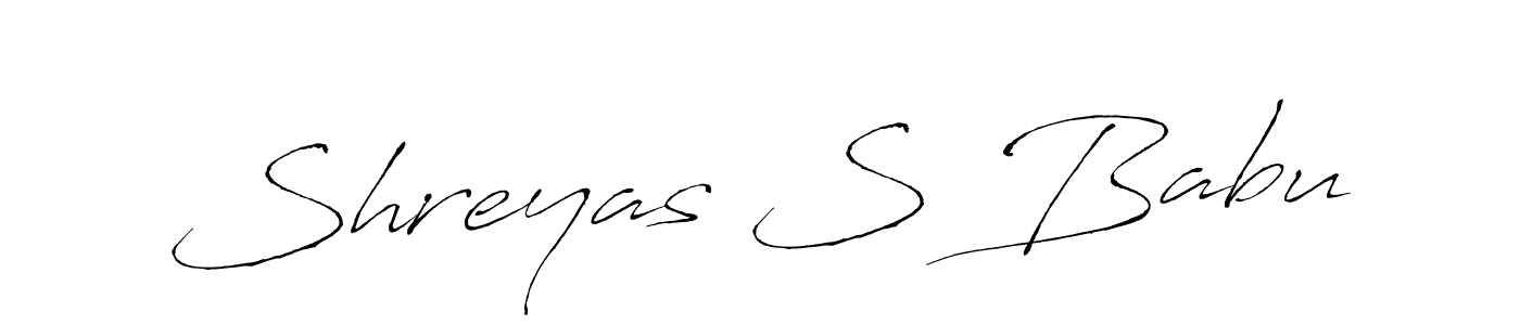 It looks lik you need a new signature style for name Shreyas S Babu. Design unique handwritten (Antro_Vectra) signature with our free signature maker in just a few clicks. Shreyas S Babu signature style 6 images and pictures png