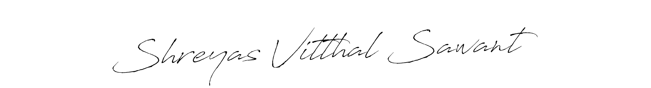 How to make Shreyas Vitthal Sawant signature? Antro_Vectra is a professional autograph style. Create handwritten signature for Shreyas Vitthal Sawant name. Shreyas Vitthal Sawant signature style 6 images and pictures png