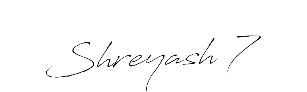 Create a beautiful signature design for name Shreyash 7. With this signature (Antro_Vectra) fonts, you can make a handwritten signature for free. Shreyash 7 signature style 6 images and pictures png