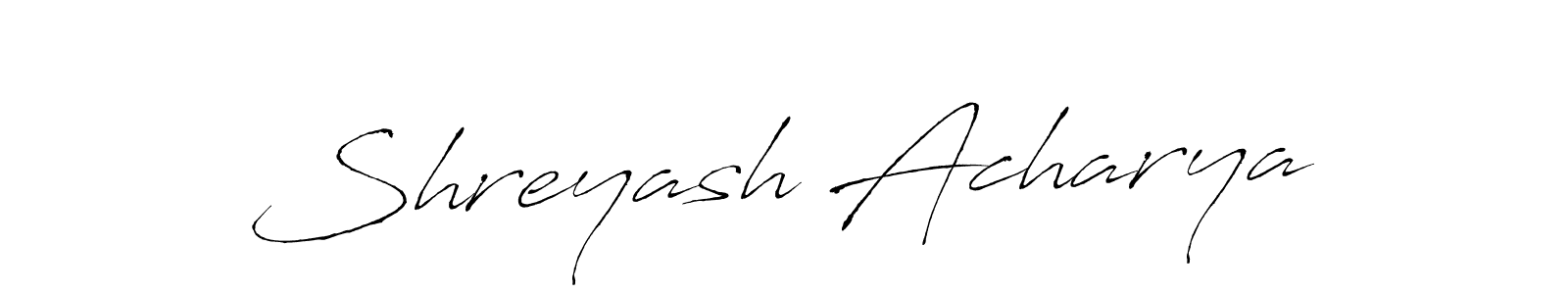 Shreyash Acharya stylish signature style. Best Handwritten Sign (Antro_Vectra) for my name. Handwritten Signature Collection Ideas for my name Shreyash Acharya. Shreyash Acharya signature style 6 images and pictures png