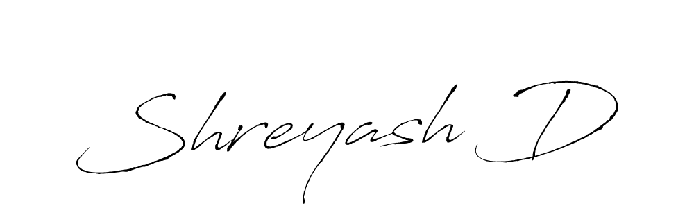 How to make Shreyash D name signature. Use Antro_Vectra style for creating short signs online. This is the latest handwritten sign. Shreyash D signature style 6 images and pictures png