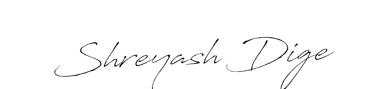 The best way (Antro_Vectra) to make a short signature is to pick only two or three words in your name. The name Shreyash Dige include a total of six letters. For converting this name. Shreyash Dige signature style 6 images and pictures png