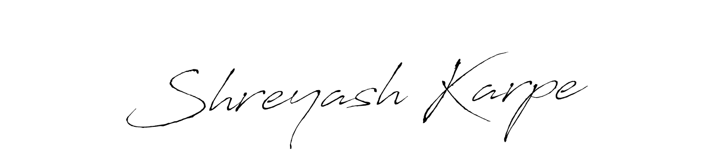 This is the best signature style for the Shreyash Karpe name. Also you like these signature font (Antro_Vectra). Mix name signature. Shreyash Karpe signature style 6 images and pictures png