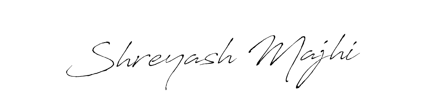 Make a beautiful signature design for name Shreyash Majhi. With this signature (Antro_Vectra) style, you can create a handwritten signature for free. Shreyash Majhi signature style 6 images and pictures png