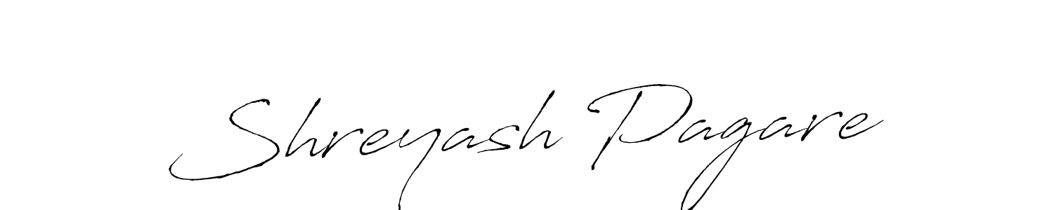 Design your own signature with our free online signature maker. With this signature software, you can create a handwritten (Antro_Vectra) signature for name Shreyash Pagare. Shreyash Pagare signature style 6 images and pictures png