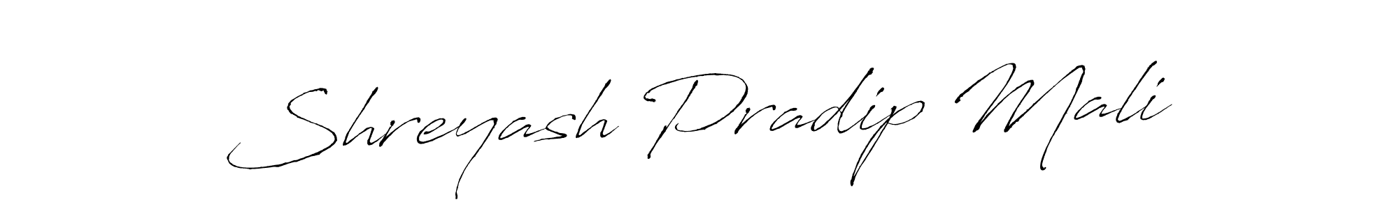 Design your own signature with our free online signature maker. With this signature software, you can create a handwritten (Antro_Vectra) signature for name Shreyash Pradip Mali. Shreyash Pradip Mali signature style 6 images and pictures png