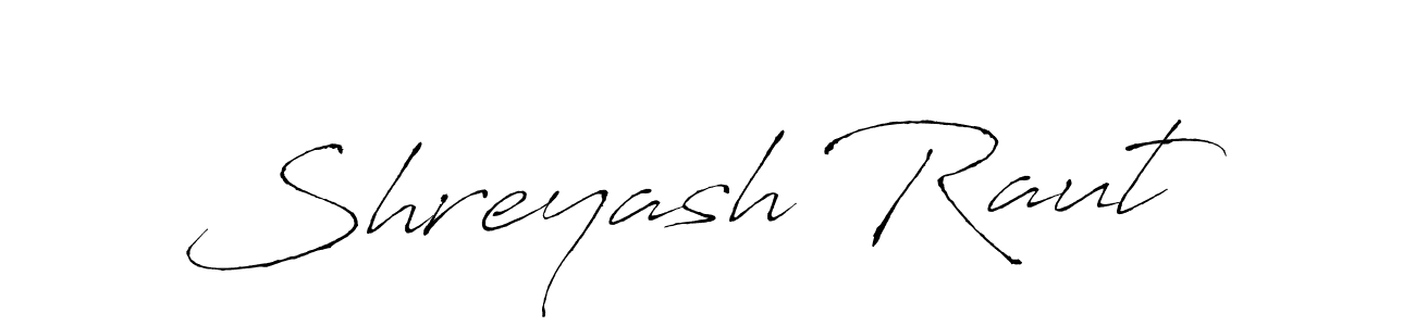 How to make Shreyash Raut signature? Antro_Vectra is a professional autograph style. Create handwritten signature for Shreyash Raut name. Shreyash Raut signature style 6 images and pictures png