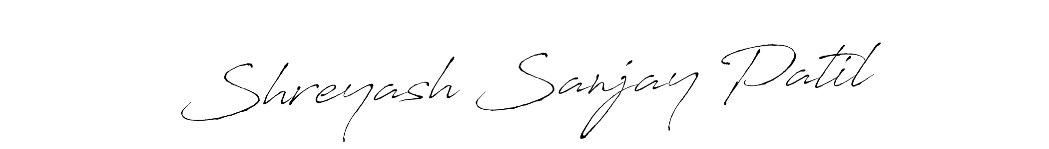 The best way (Antro_Vectra) to make a short signature is to pick only two or three words in your name. The name Shreyash Sanjay Patil include a total of six letters. For converting this name. Shreyash Sanjay Patil signature style 6 images and pictures png