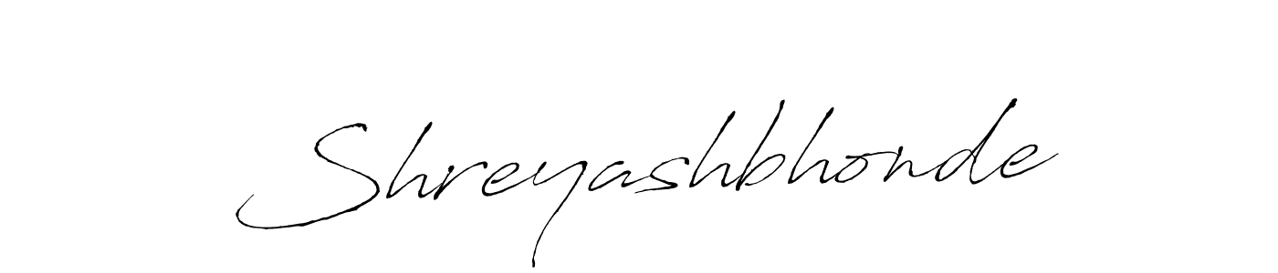 Use a signature maker to create a handwritten signature online. With this signature software, you can design (Antro_Vectra) your own signature for name Shreyashbhonde. Shreyashbhonde signature style 6 images and pictures png