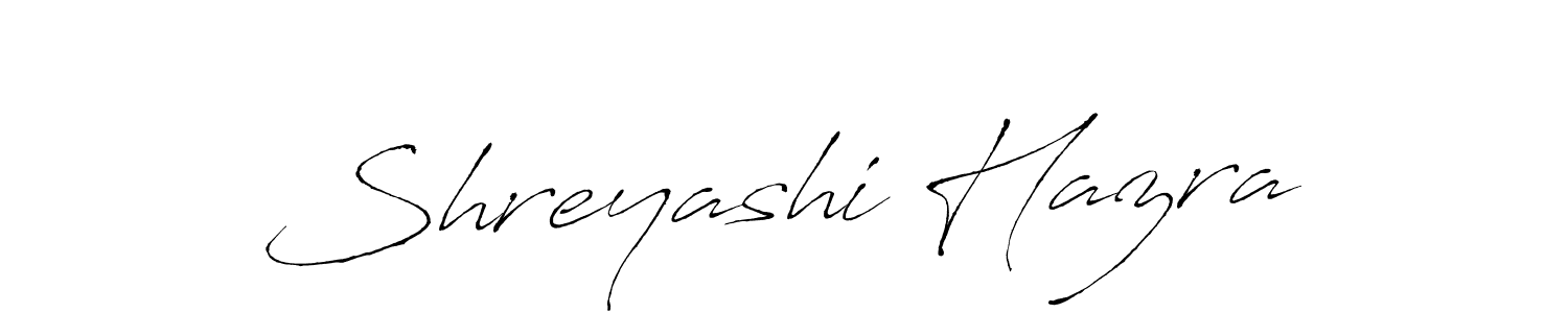 Design your own signature with our free online signature maker. With this signature software, you can create a handwritten (Antro_Vectra) signature for name Shreyashi Hazra. Shreyashi Hazra signature style 6 images and pictures png