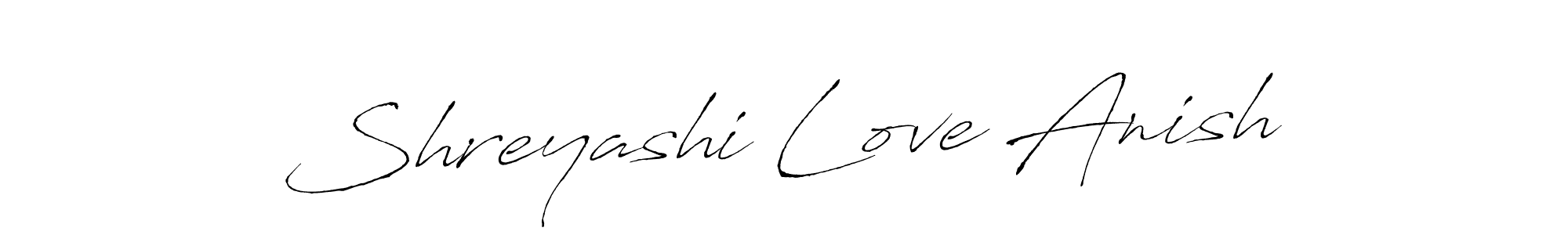 Check out images of Autograph of Shreyashi Love Anish name. Actor Shreyashi Love Anish Signature Style. Antro_Vectra is a professional sign style online. Shreyashi Love Anish signature style 6 images and pictures png