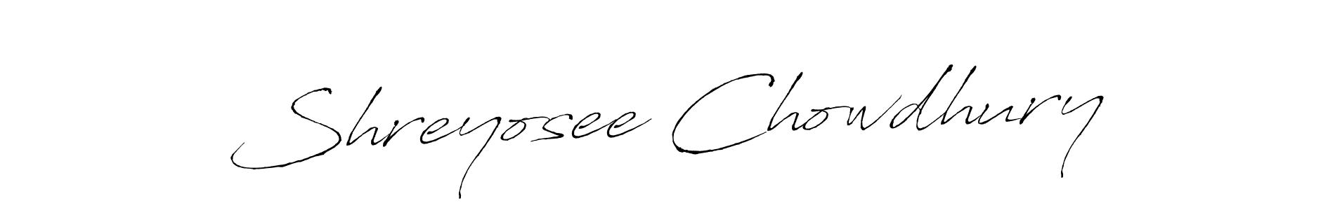 Use a signature maker to create a handwritten signature online. With this signature software, you can design (Antro_Vectra) your own signature for name Shreyosee Chowdhury. Shreyosee Chowdhury signature style 6 images and pictures png