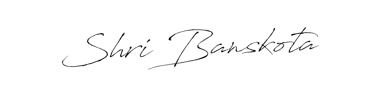 How to make Shri Banskota signature? Antro_Vectra is a professional autograph style. Create handwritten signature for Shri Banskota name. Shri Banskota signature style 6 images and pictures png