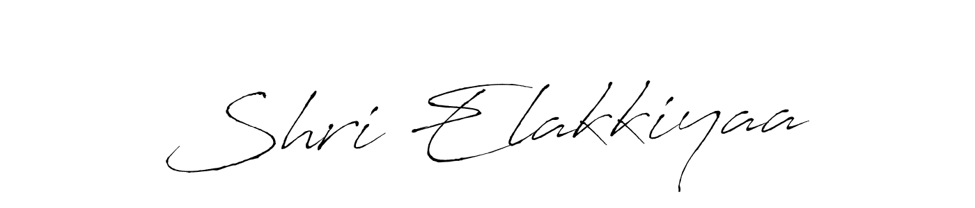 Make a beautiful signature design for name Shri Elakkiyaa. With this signature (Antro_Vectra) style, you can create a handwritten signature for free. Shri Elakkiyaa signature style 6 images and pictures png