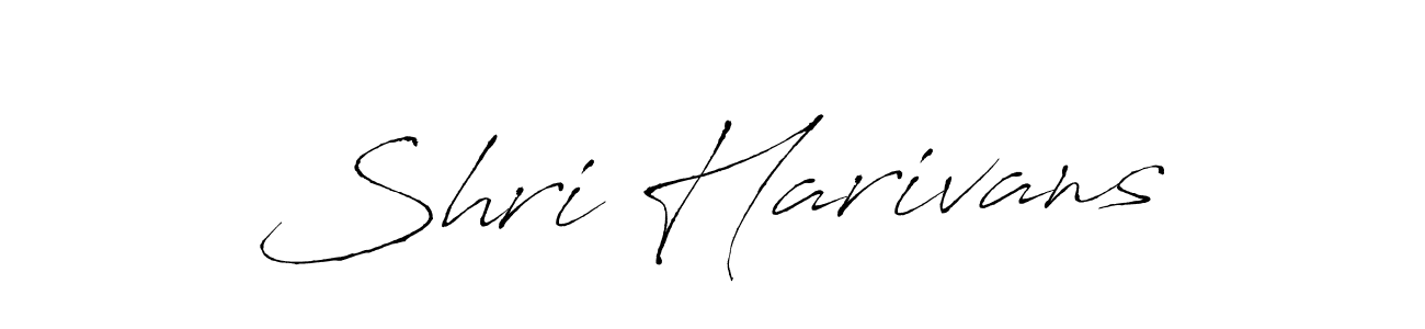 Use a signature maker to create a handwritten signature online. With this signature software, you can design (Antro_Vectra) your own signature for name Shri Harivans. Shri Harivans signature style 6 images and pictures png