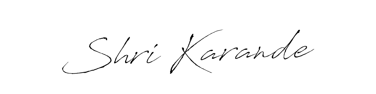 Make a beautiful signature design for name Shri Karande. Use this online signature maker to create a handwritten signature for free. Shri Karande signature style 6 images and pictures png