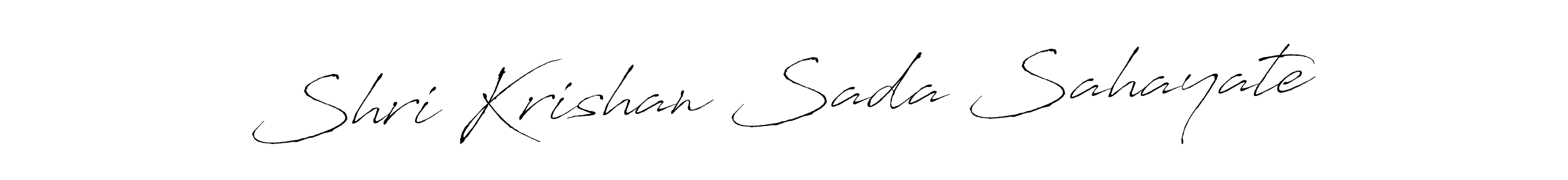 Antro_Vectra is a professional signature style that is perfect for those who want to add a touch of class to their signature. It is also a great choice for those who want to make their signature more unique. Get Shri Krishan Sada Sahayate name to fancy signature for free. Shri Krishan Sada Sahayate signature style 6 images and pictures png