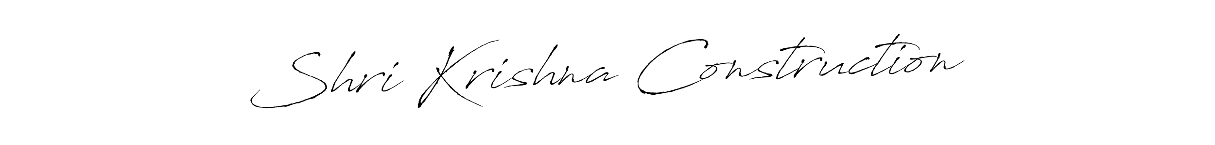 The best way (Antro_Vectra) to make a short signature is to pick only two or three words in your name. The name Shri Krishna Construction include a total of six letters. For converting this name. Shri Krishna Construction signature style 6 images and pictures png