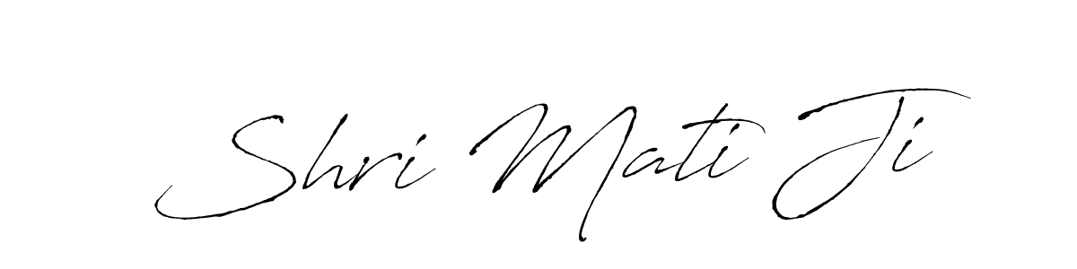 How to make Shri Mati Ji name signature. Use Antro_Vectra style for creating short signs online. This is the latest handwritten sign. Shri Mati Ji signature style 6 images and pictures png