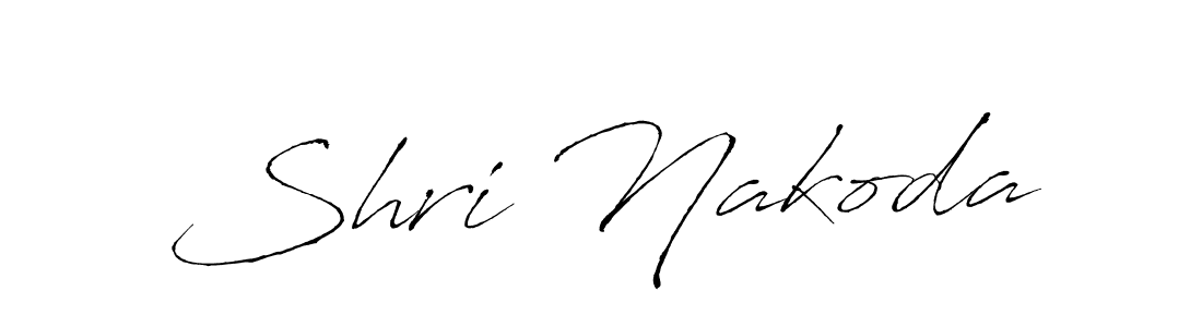 Use a signature maker to create a handwritten signature online. With this signature software, you can design (Antro_Vectra) your own signature for name Shri Nakoda. Shri Nakoda signature style 6 images and pictures png