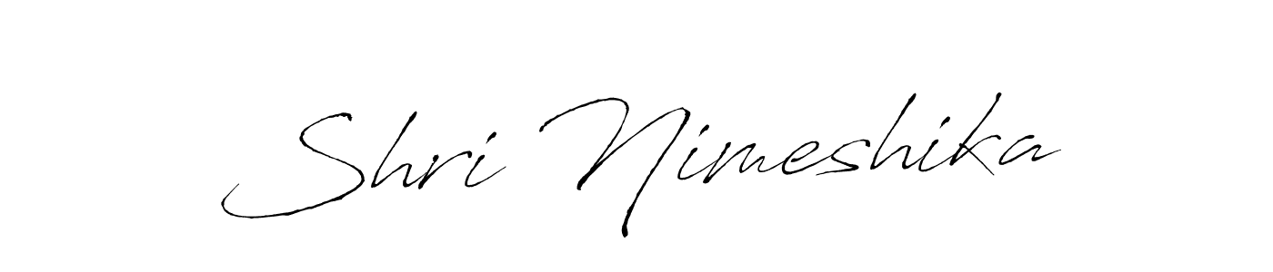 Create a beautiful signature design for name Shri Nimeshika. With this signature (Antro_Vectra) fonts, you can make a handwritten signature for free. Shri Nimeshika signature style 6 images and pictures png