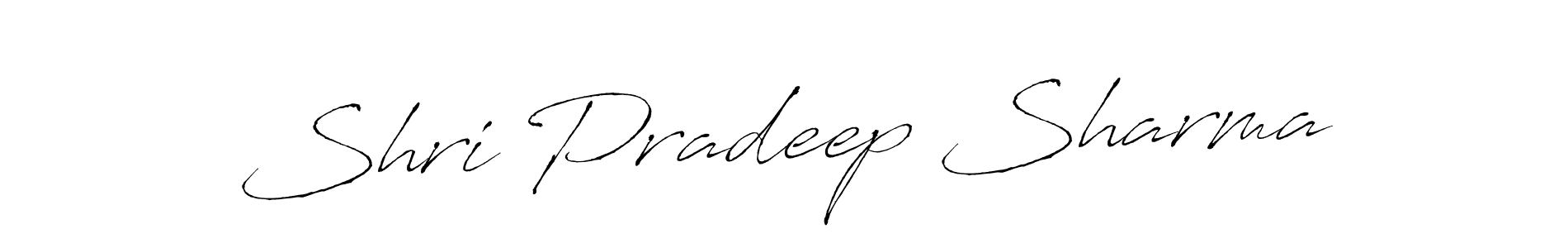 Use a signature maker to create a handwritten signature online. With this signature software, you can design (Antro_Vectra) your own signature for name Shri Pradeep Sharma. Shri Pradeep Sharma signature style 6 images and pictures png