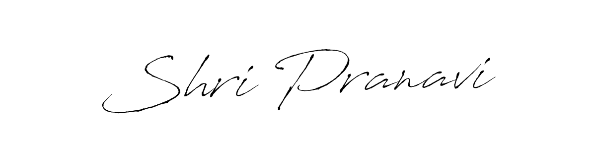 Make a beautiful signature design for name Shri Pranavi. With this signature (Antro_Vectra) style, you can create a handwritten signature for free. Shri Pranavi signature style 6 images and pictures png