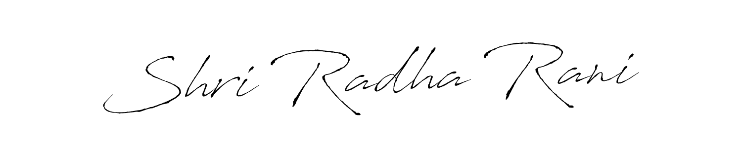 Design your own signature with our free online signature maker. With this signature software, you can create a handwritten (Antro_Vectra) signature for name Shri Radha Rani. Shri Radha Rani signature style 6 images and pictures png