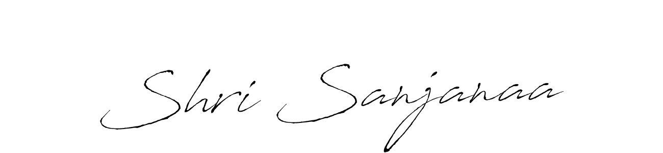 How to make Shri Sanjanaa name signature. Use Antro_Vectra style for creating short signs online. This is the latest handwritten sign. Shri Sanjanaa signature style 6 images and pictures png