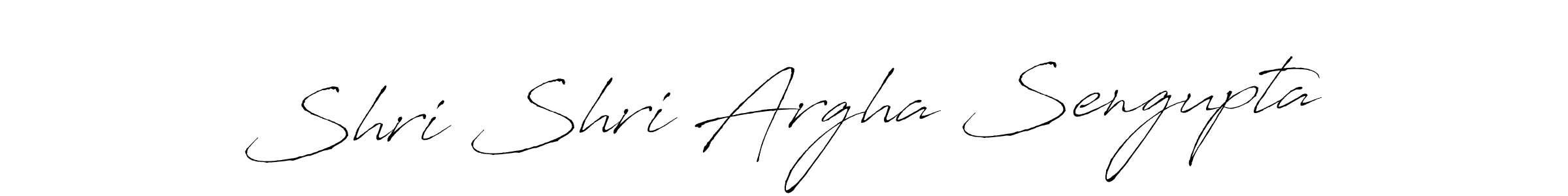 How to make Shri Shri Argha Sengupta name signature. Use Antro_Vectra style for creating short signs online. This is the latest handwritten sign. Shri Shri Argha Sengupta signature style 6 images and pictures png