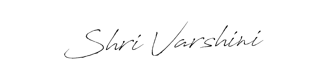 How to make Shri Varshini name signature. Use Antro_Vectra style for creating short signs online. This is the latest handwritten sign. Shri Varshini signature style 6 images and pictures png