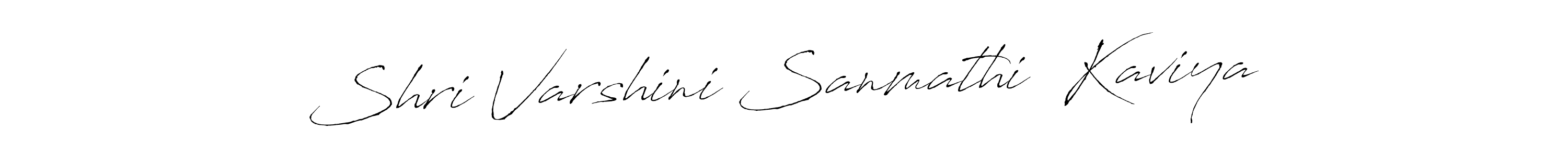 This is the best signature style for the Shri Varshini Sanmathi  Kaviya name. Also you like these signature font (Antro_Vectra). Mix name signature. Shri Varshini Sanmathi  Kaviya signature style 6 images and pictures png