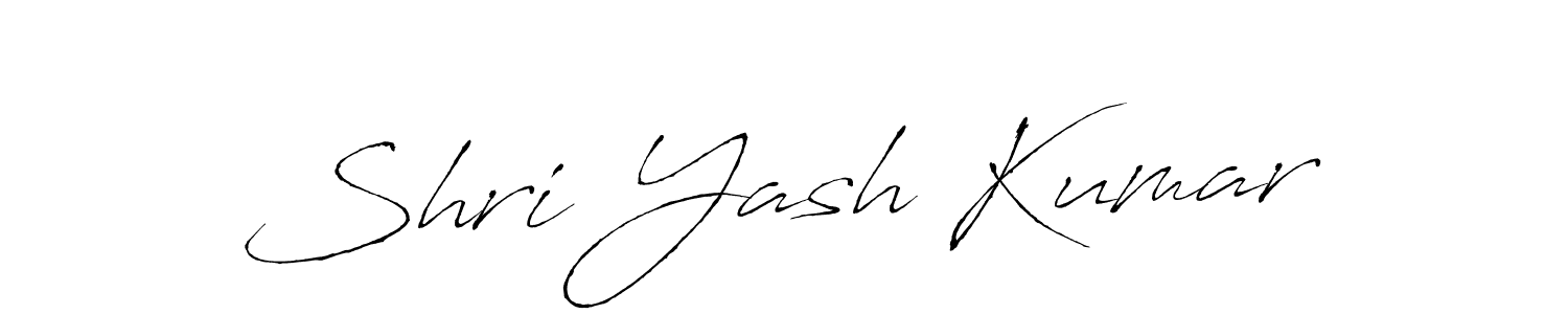 Antro_Vectra is a professional signature style that is perfect for those who want to add a touch of class to their signature. It is also a great choice for those who want to make their signature more unique. Get Shri Yash Kumar name to fancy signature for free. Shri Yash Kumar signature style 6 images and pictures png